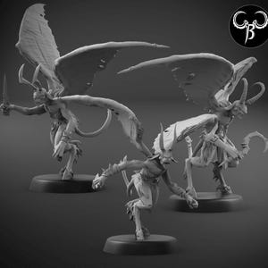 Beast Imp Set A - Fallen Beasts - ClayBeastCreation - 3D Printed Fantasy Tabletop Miniature for Gaming