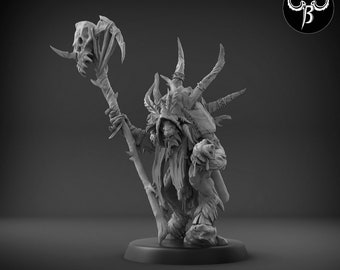 Horned Seer - Beast Spellcaster - Fallen Beasts - ClayBeastCreation