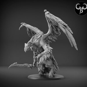 Avian Mystic | Fallen Beasts | Premium 3D Printed Fantasy Tabletop Miniature for Gaming |