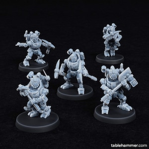 Clockwork Ancestors | Space Dwarfs | Melee Squad | TableHammer