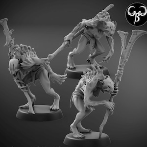 Marrow guard Set C | Crypt Nightmares | ClayBeastsCreation | Premium 3D Printed Fantasy Tabletop Miniature for Gaming