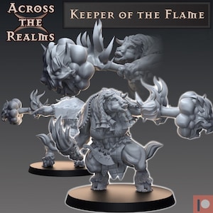 Minotaur Sorcerer | Minotaur tribes | Premium 3D Printed Fantasy Tabletop Miniature for Gaming