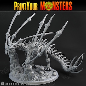 Knochendrache | Knochenland | Premium 3D Gedruckte Fantasy Tabletop Miniatur für Gaming |