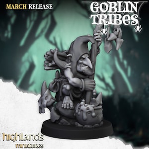 Swamp Goblin Shaman - 28mm Scale - Highlands Miniatures