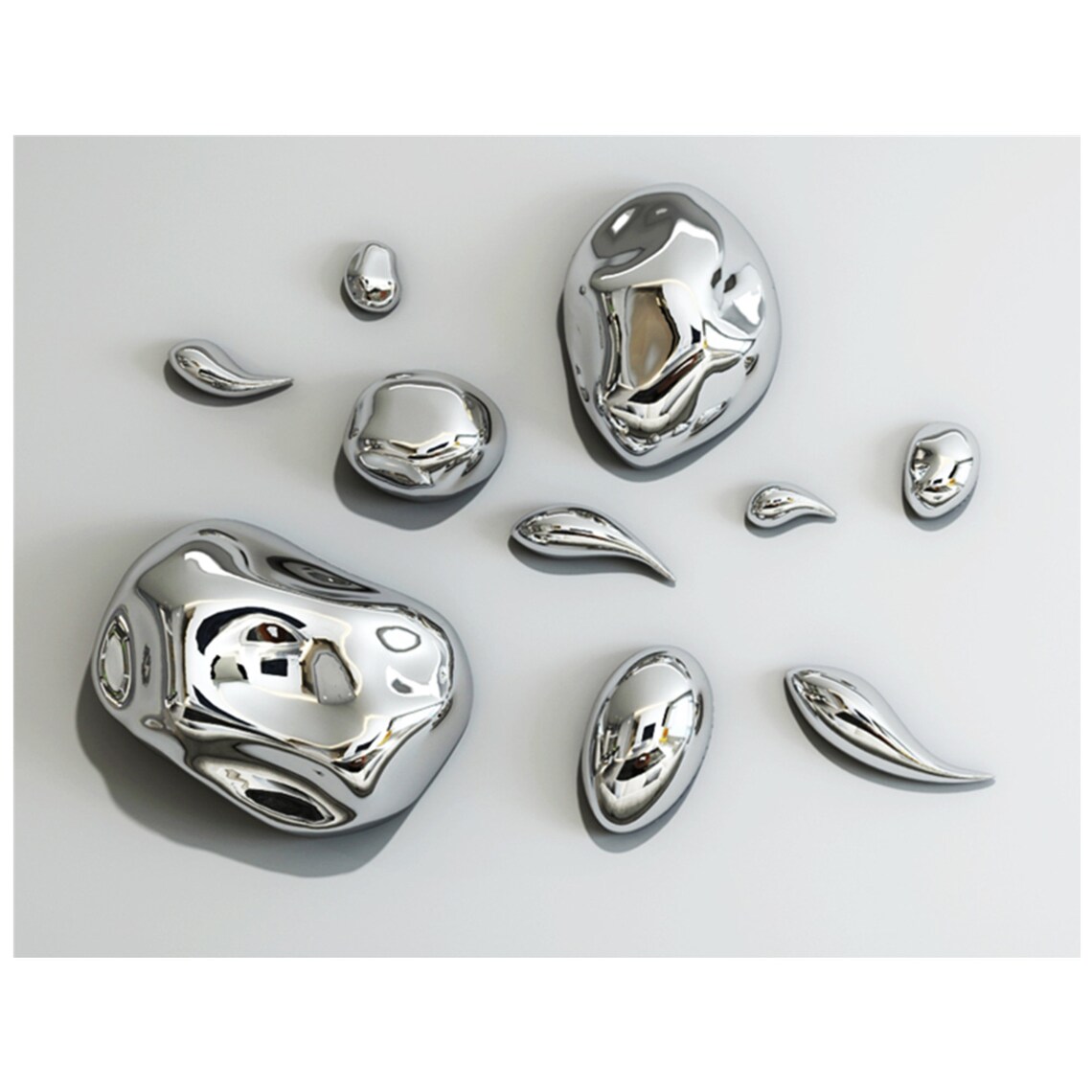 Mirror Stone Decoration /wall Decoration/sliver Stone/gold Etsy