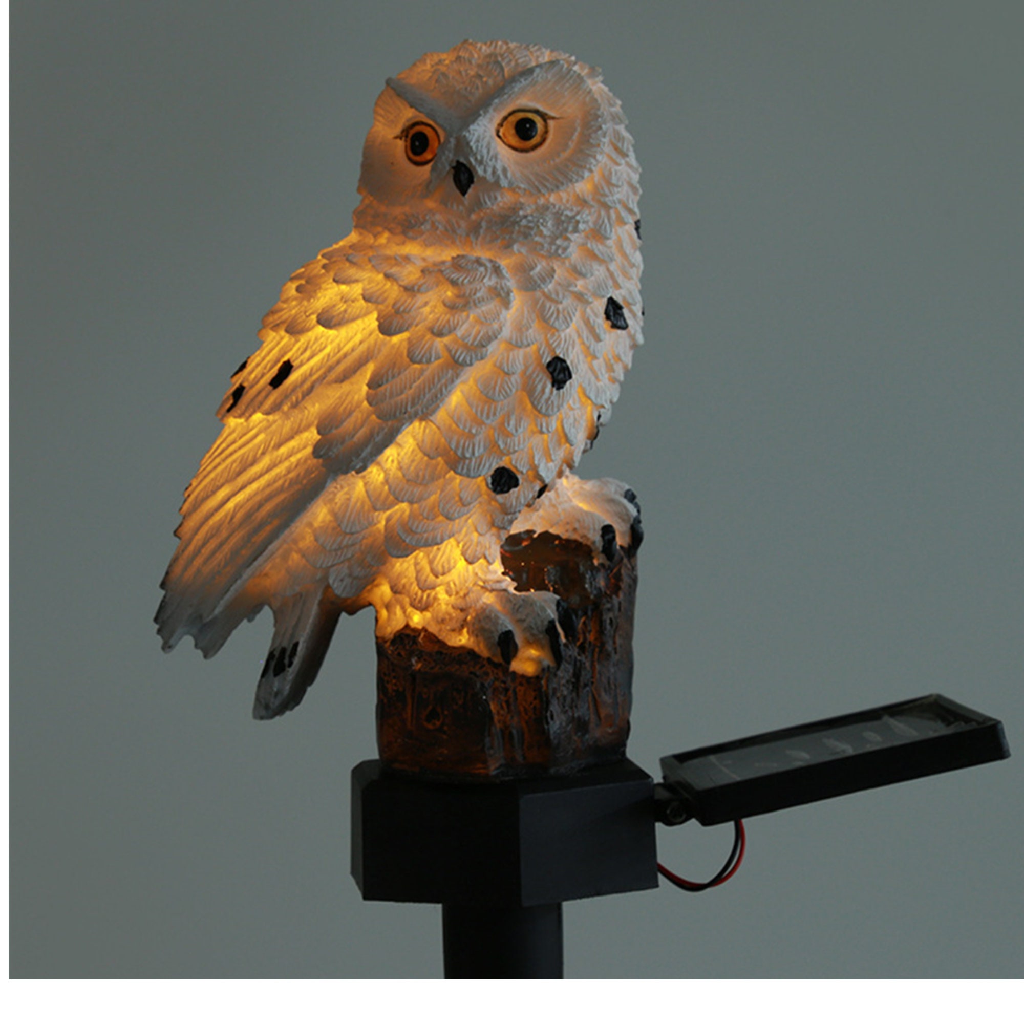 Solar LED Owl light/LED Garden light/Solar LED lawn Etsy