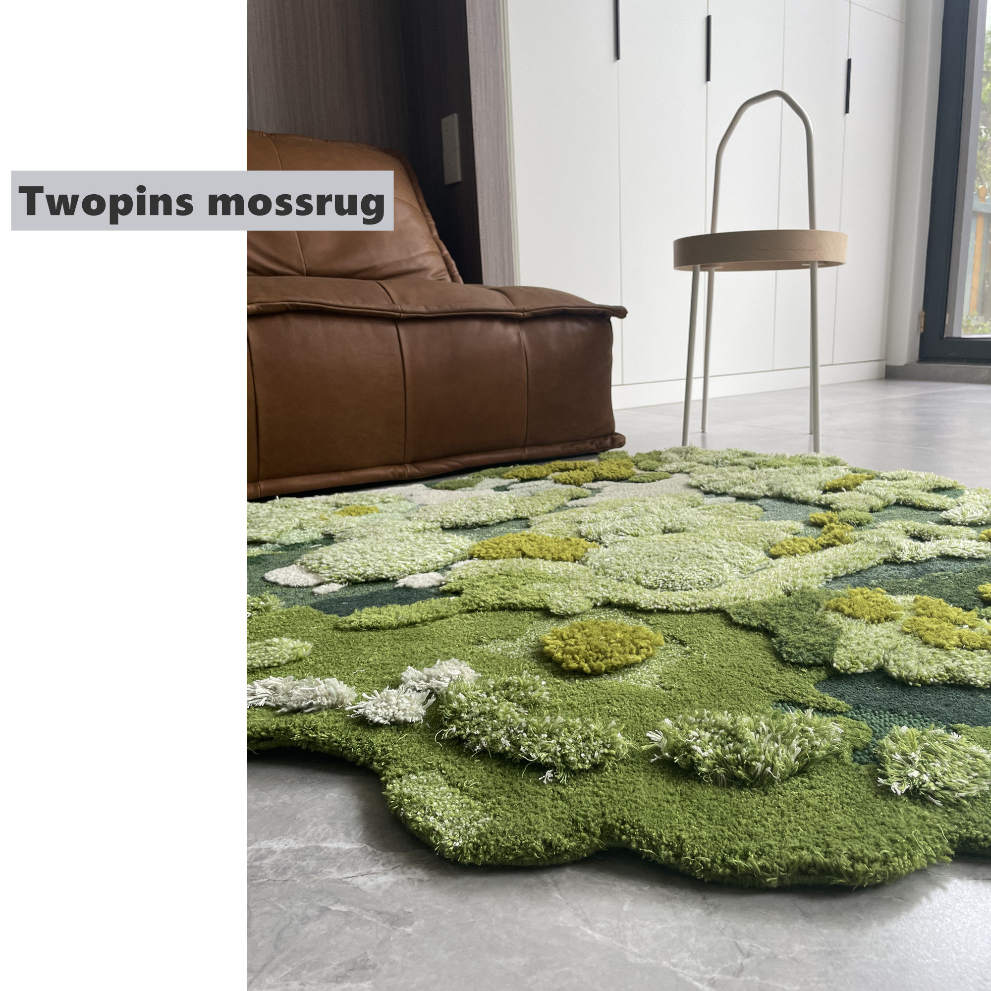 Luxury Live Pole Moss Bath Mat Modern Welcome Bath Mats 