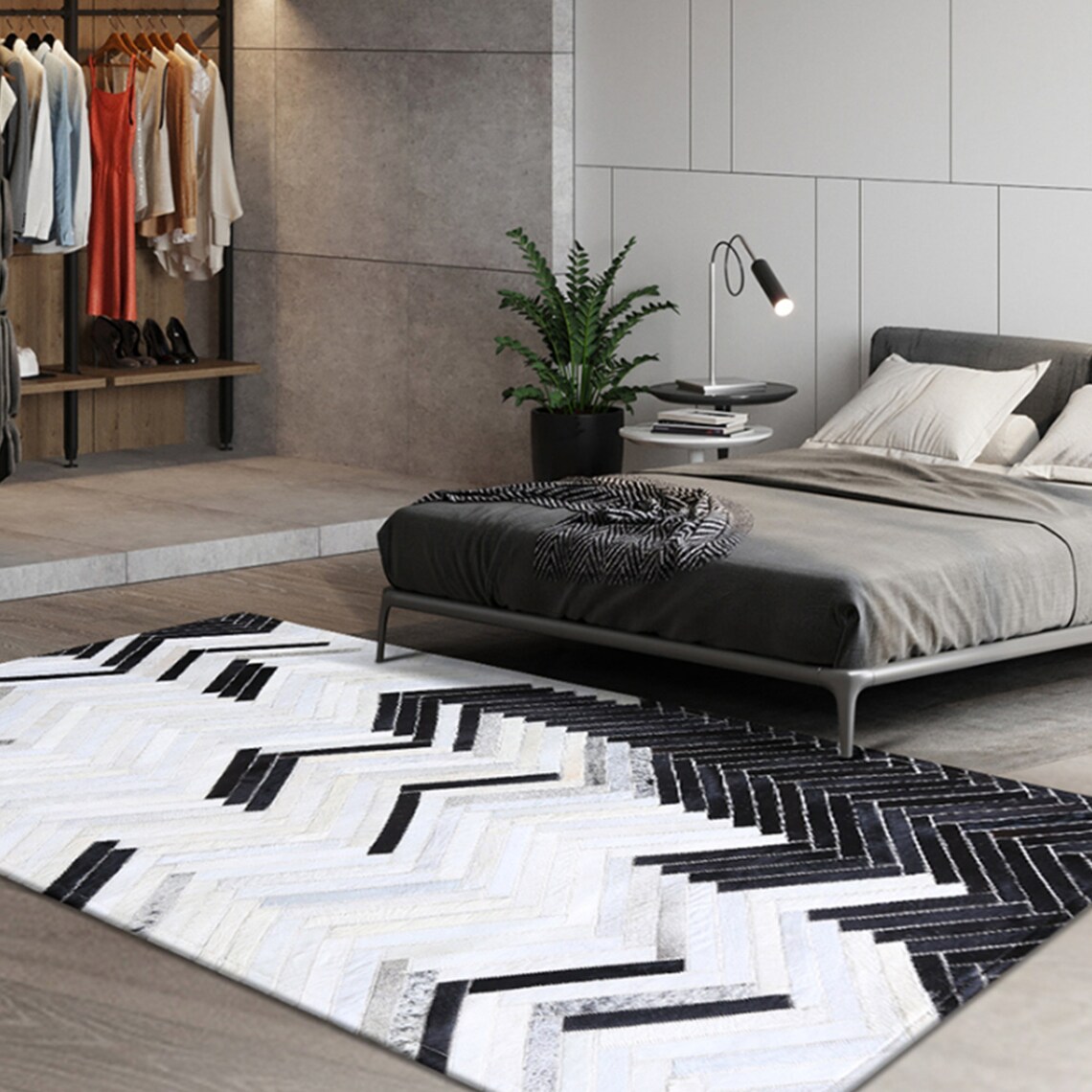 Genuine Brazil Cowhide Seamed Rug/Cowhide Rectangle Patchwork Etsy