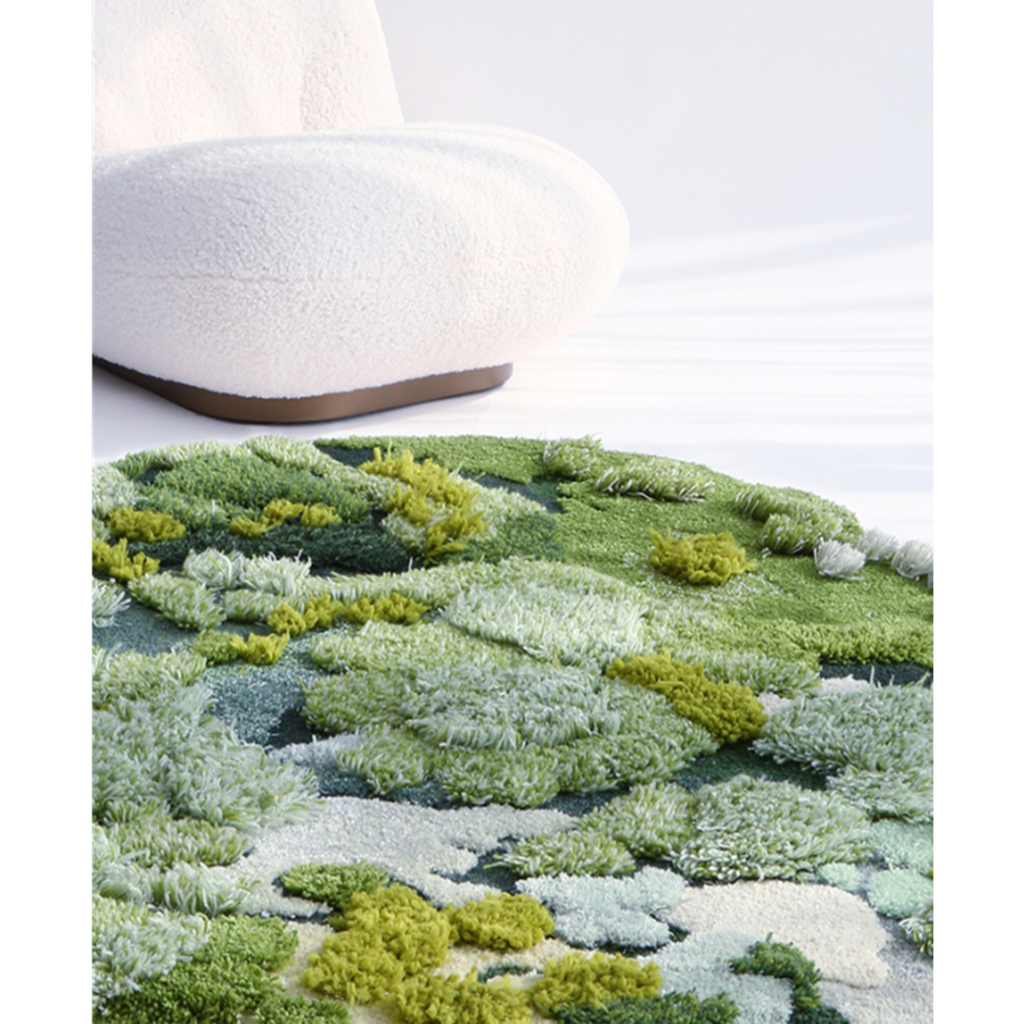 3D Tufted Area Rugs Carpet/tundra/forest/moss Rug/art/kids Etsy UK