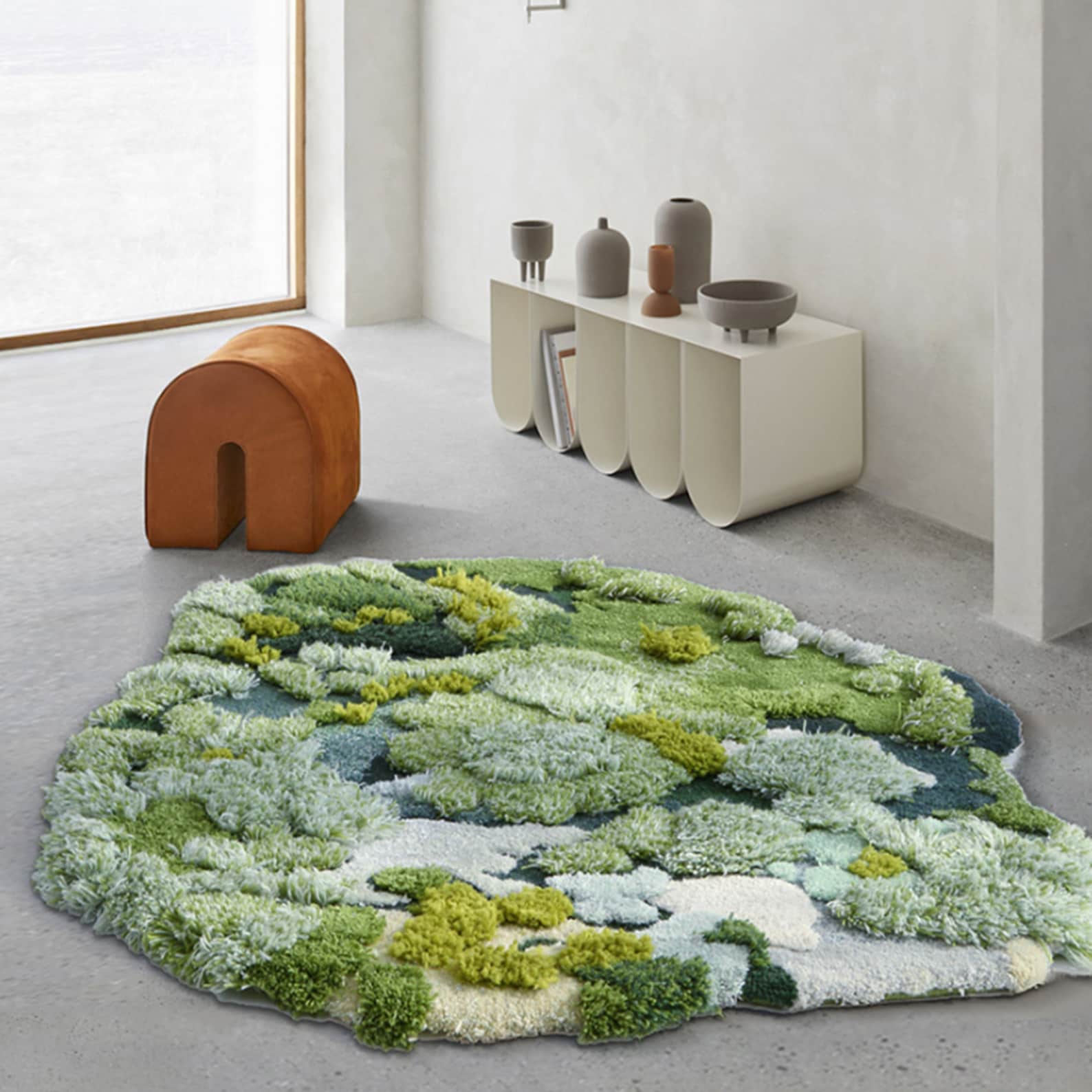 3D Tufted Area Rugs Carpet/tundra/forest/moss Rug/art/kids Etsy