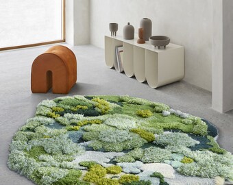 3D Tufted Area Rugs Carpet/Tundra/Forest/Moss Rug/Art/Kids Play Rugs Carpet/Nursery/Bedside/Wool Rugs/Meadows Rug/Customized Rugs/Comfy Rugs