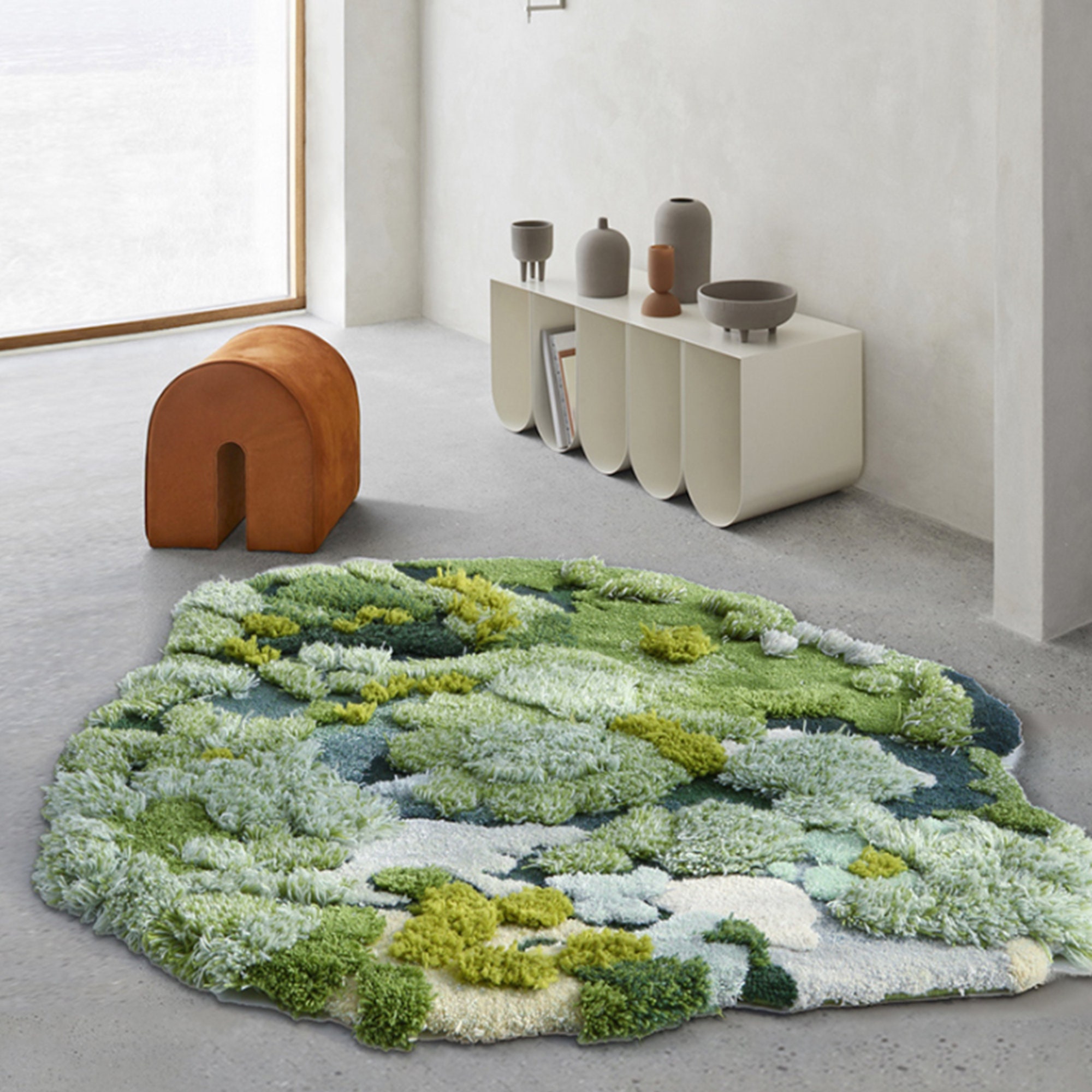 3D Tufted Area Rugs Carpet/tundra/forest/moss Rug/art/kids Play