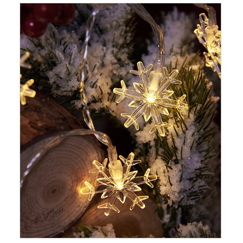 LED Snowflake decoration/ Christmas tree lights/ flashing Etsy