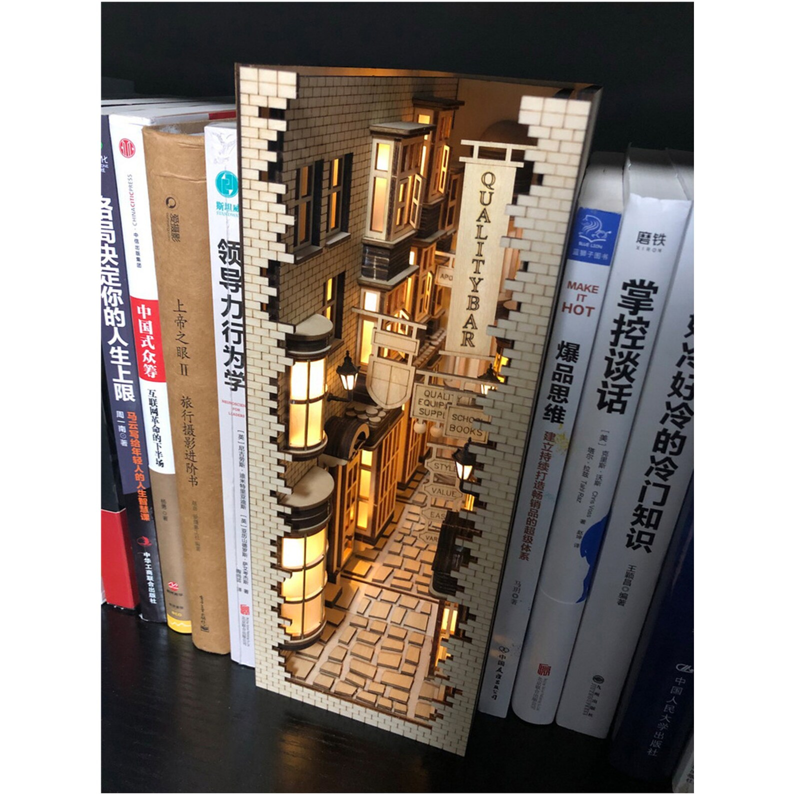 English Instruction Diagon Alley Book Nook with LED/Harry | Etsy