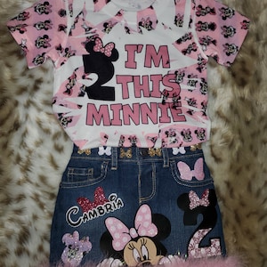Custom Birthday outfit, bday, skirt set, jeans set, overalls, etc...