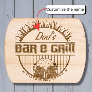 Fathers Day gift, Gift for Dad, Custom cutting board, Dad&#39;s BBQ Board, Chef’s Gift, Wood Cutting Board, fathers day gift, dad kitchen gift