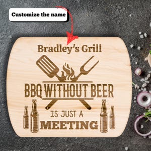 Fathers Day gift, Gift for Dad, Custom cutting board, Dad&#39;s BBQ Board, Chef’s Gift, Wood Cutting Board, fathers day gift, dad kitchen gift