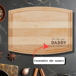 Fathers Day gift, Gift for Dad, Custom cutting board, Dad&#39;s BBQ Board, Chef’s Gift, Wood Cutting Board, fathers day gift, dad kitchen gift