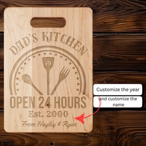 Fathers Day gift, Gift for Dad, Custom cutting board, Dad&#39;s BBQ Board, Chef’s Gift, Wood Cutting Board, fathers day gift, dad kitchen gift