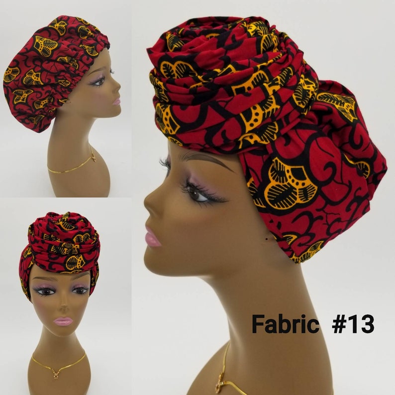 Satinlined head wrap. Etsy