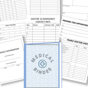Medical Binder Planner: Family Health Tracker (Digital Download)