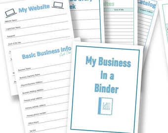 Small Business Planner Binder: Printable Business Organizer (Digital Download)