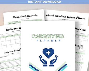 Caregiving Binder Printable Care Plan Checklist Planner Family Caregiver Plan Organizer Printable Senior Care Binder Daily Journal Tracker