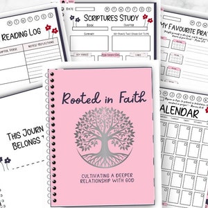 Digital Planner Faith Notebook Goodnotes Prayer Journal Christian Mom Bible Study Devotional Tracker and Gratitude Journal Sermon Notes