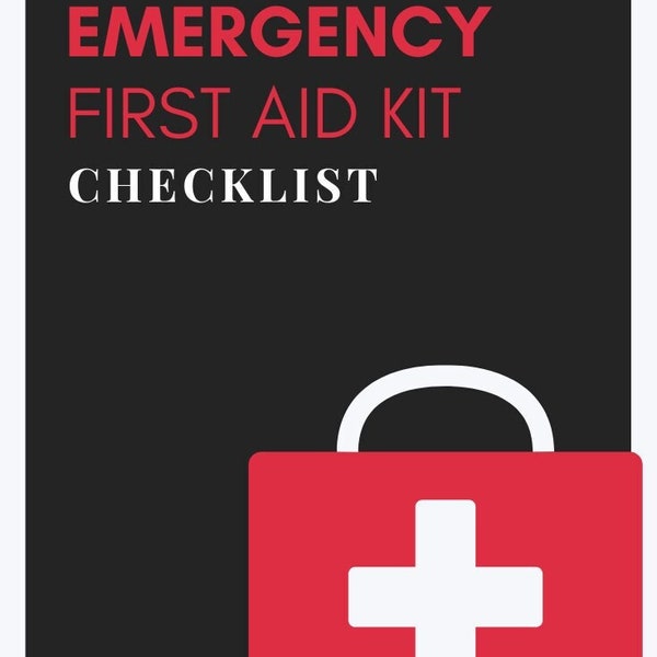 First Aid Kit Checklist DIY Emergency Kit Printable Home Emergency Binder Urgent Care First Aid Supplies List