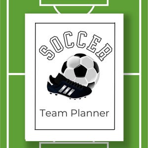 Soccer Team Sports Planner Printable Soccer Coach Planner Pages Playbook School Sports Mom Notebook Extracurricular Activities Team