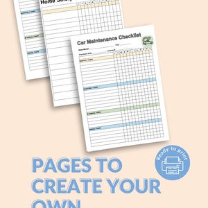 DIY Checklist Printables