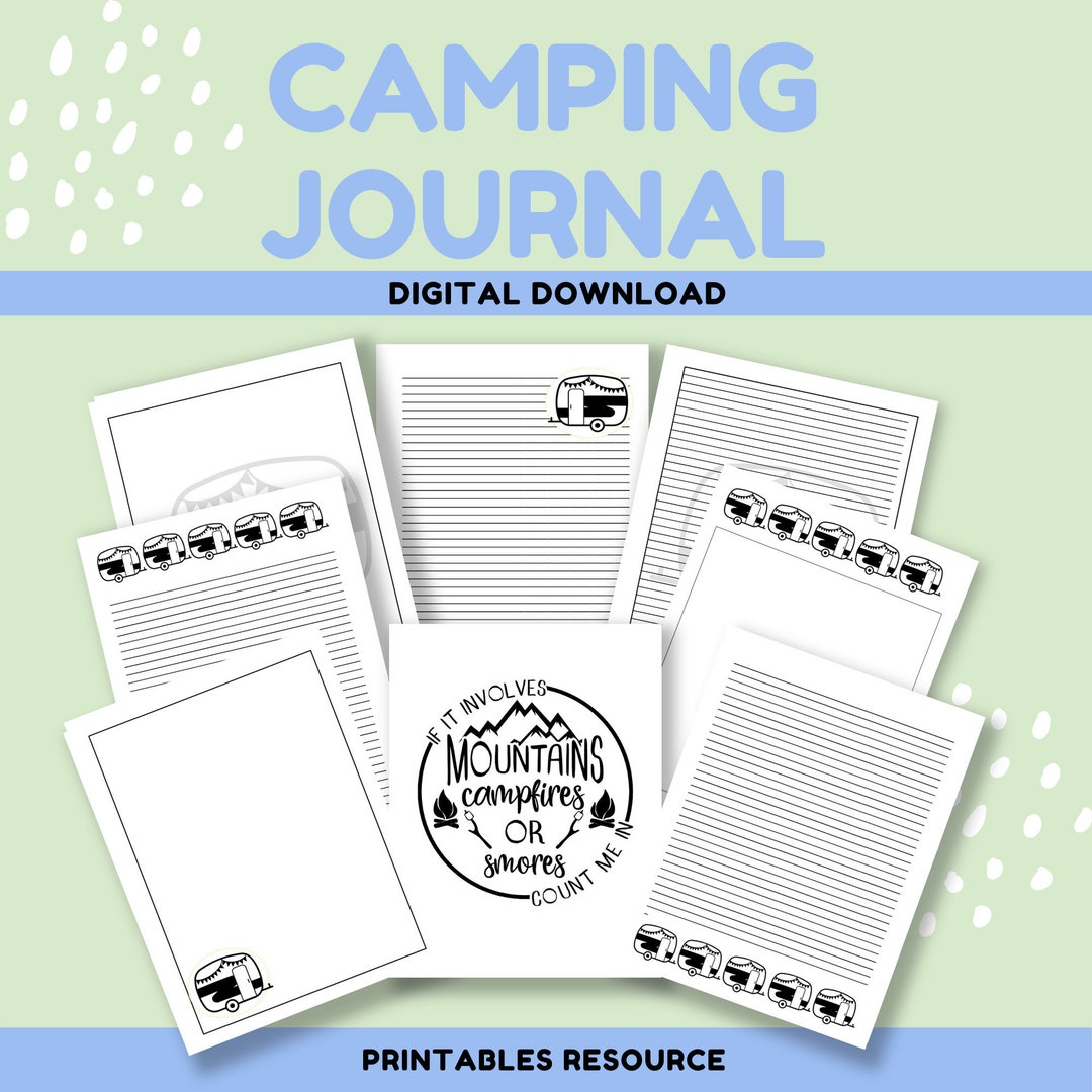Printable Camp Journal Printable Camping Journal for Kids | Printable ...