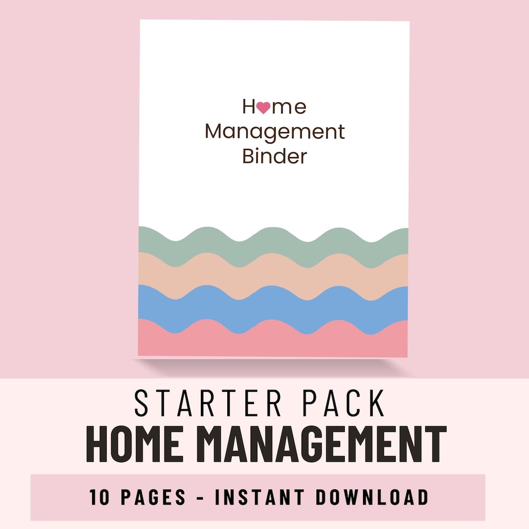 Home Management Binder Printable | Family Planner PDF | Budget, Chore ...