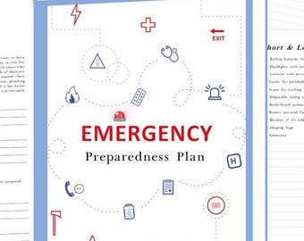 Family Emergency Preparedness Planner: Printable Binder (Digital Download)