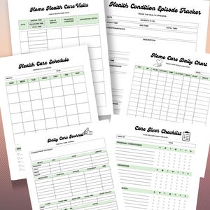 Printable pages for Care givers for your loved ones.