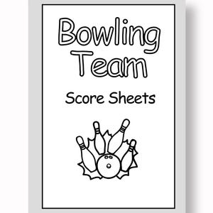 Bowling Team Scoring Journal: Druckbares League Scoring Journal (Digitaler Download)