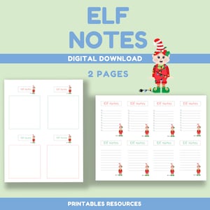 Elf Note afdrukbaar bericht Elf Adventures Kids afdrukbare Elf briefpapier Elf Message Prop Elf activiteiten kerst Elf aankomst retour