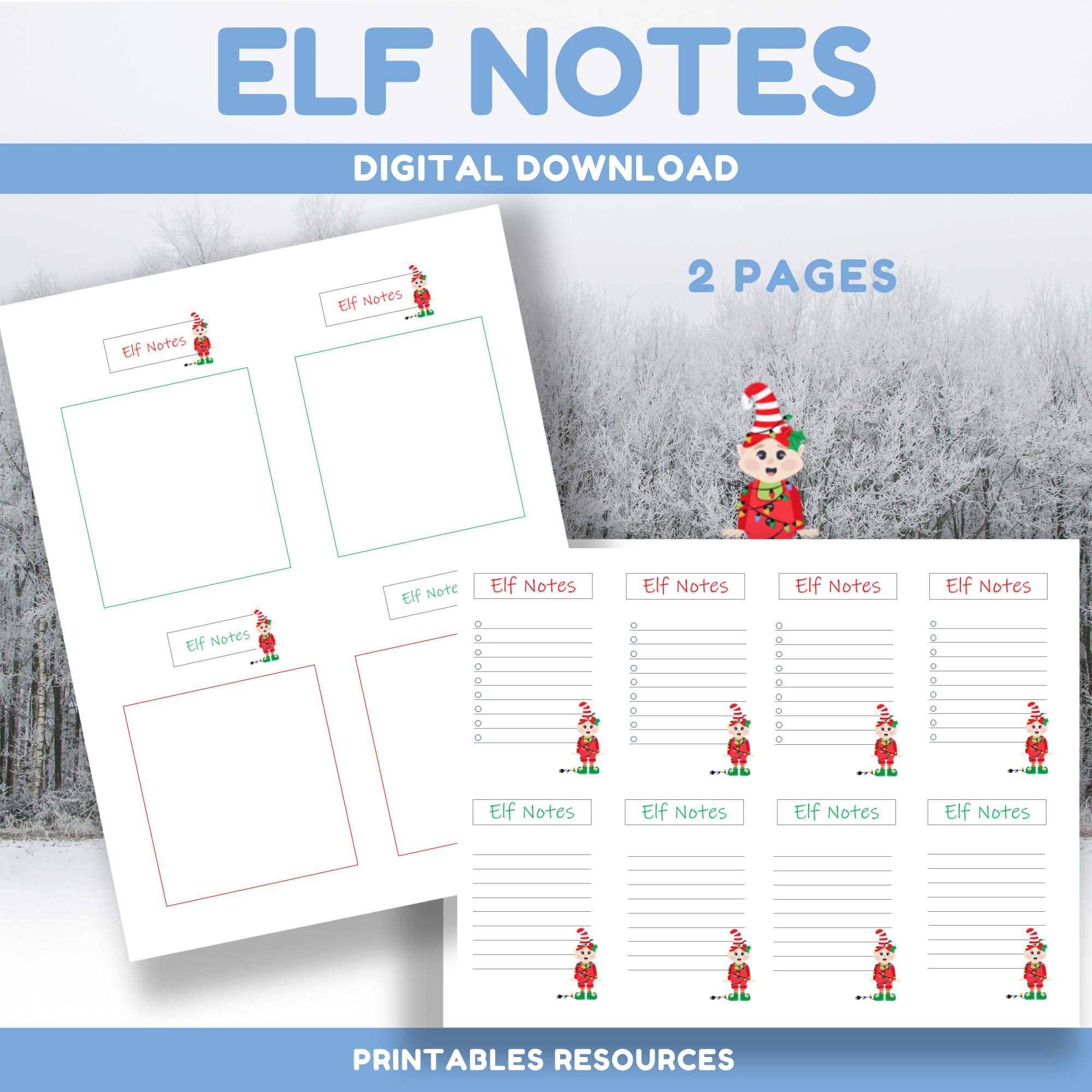 Elf Printable | Elf Notes | Elf Stationery | Elf Letter | Printables ...