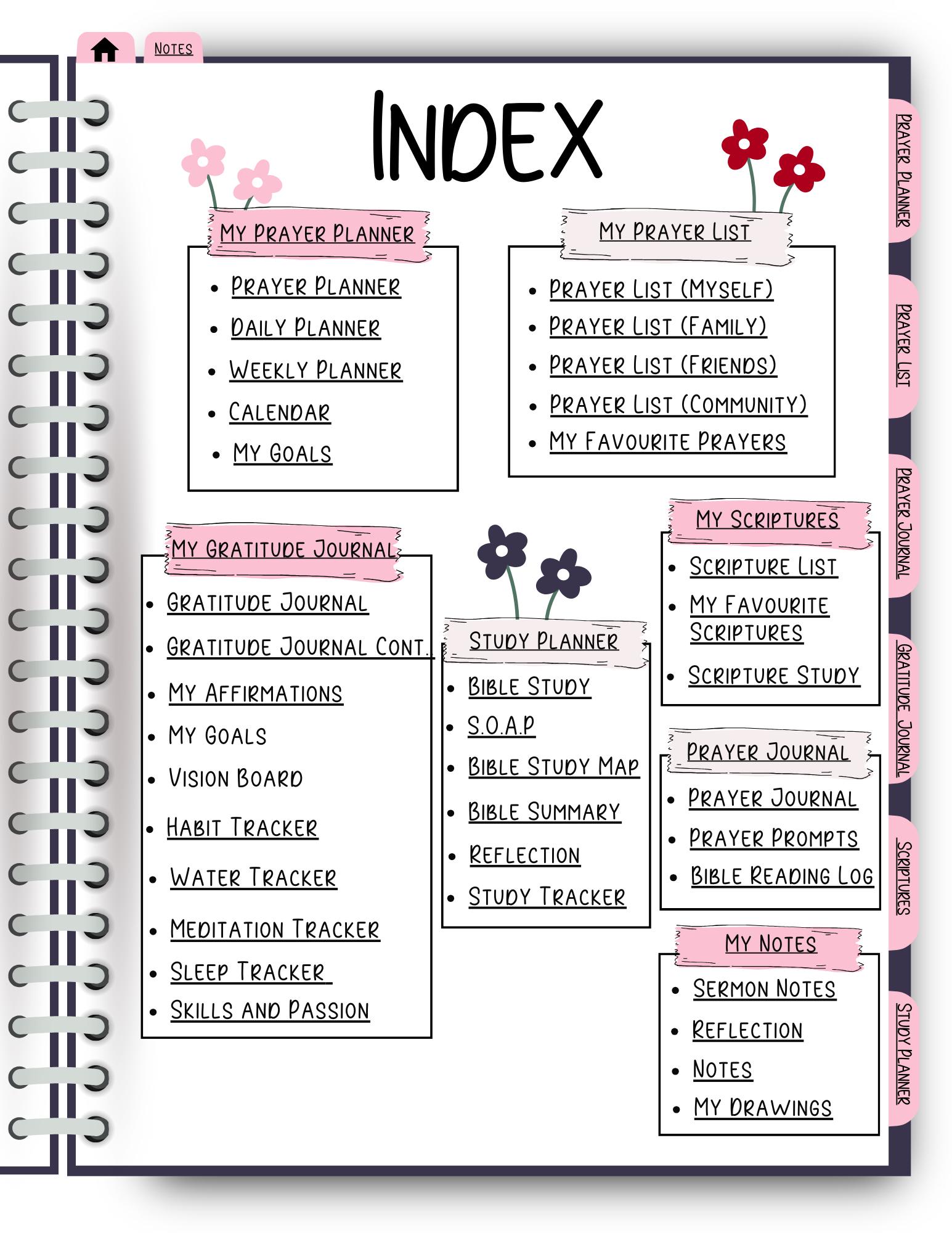Digital Planner Faith Notebook Goodnotes Prayer Journal Christian Mom ...