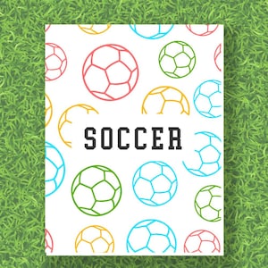 Printable Soccer Team Sports Planner Soccer Coach Planner Playbook School Sports Mom Volunteer Coach Gift Notebook Team Roster Practice PDF