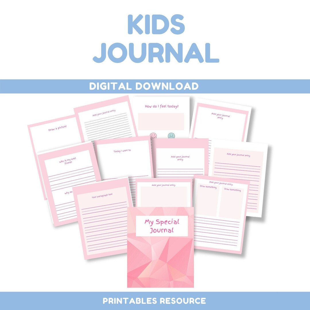 Kids Journal Printable | Writing Journal | Printable Journal for Kids ...