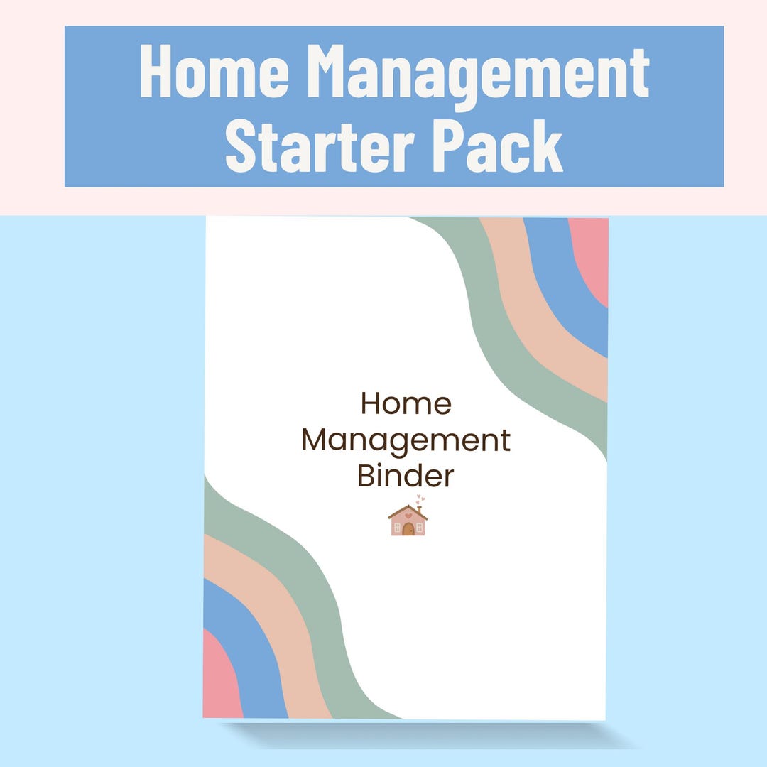 Home Management Binder Starter Pack: Family Organizer (digital Download ...