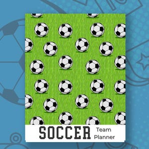 Printable Soccer Team Sports Planner Soccer Coach Planner Playbook School Sports Mom Volunteer Coach Gift Notebook Team Roster Practice PDF