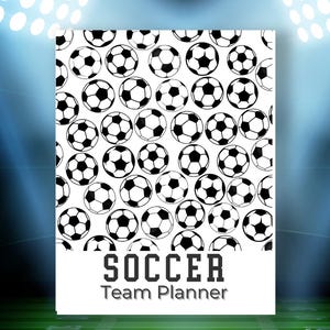 Printable Soccer Team Sports Planner Soccer Coach Planner Playbook School Sports Mom Volunteer Coach Gift Notebook Team Roster Practice PDF