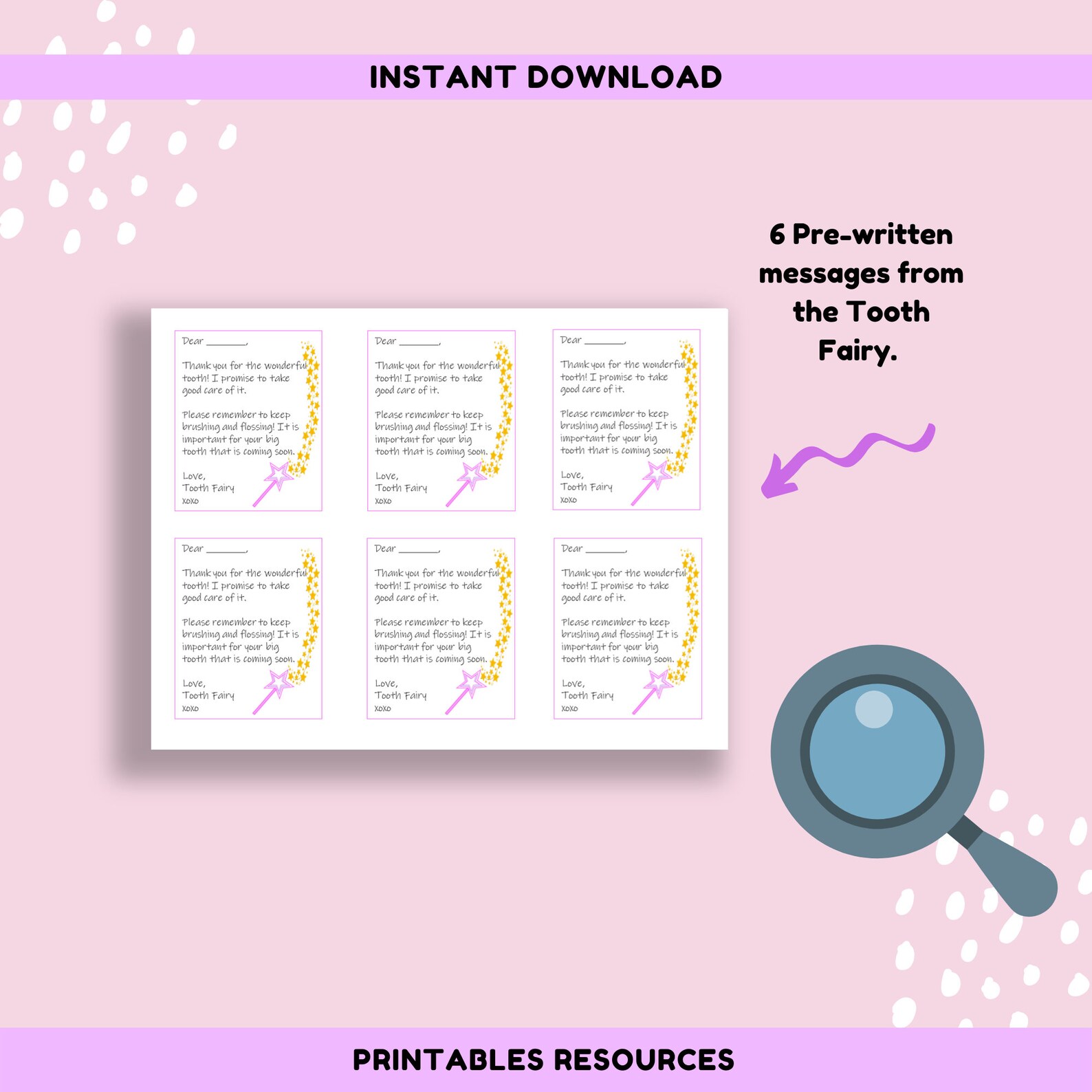 Fairy Notes Pink Fairy Notes Fairy Stationery - Etsy