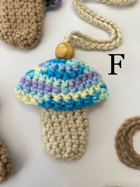 Clothing & Accessories :: Mushroom Chapstick Lanyard/Lighter holder/Vape  Lanyard Crochet