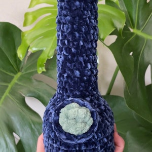 Crochet Velvet Vase Pillow
