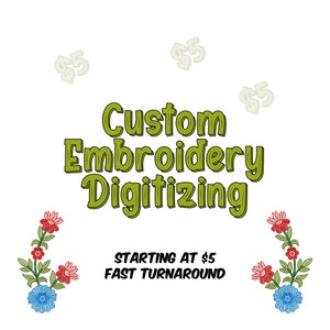 Custom Embroidery Digitizing, Embroidery Digitizing Service, Any Image Digitizing Embroidery, Custom Digitize, Logo