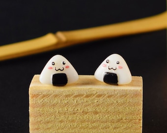 Boucle d'oreille Onigiri Kawaii