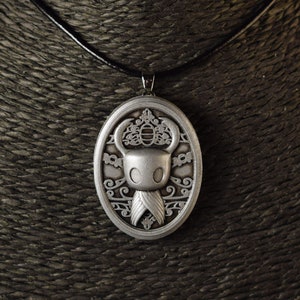 Hollow Knight Medallion Pendant Silver Gold Copper effect